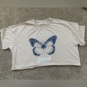 Grayson threads be the good butterfly crop tee